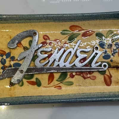 Fender Badge Logo Amp Cabinet Deluxe Twin or other 1960-1963 image 2