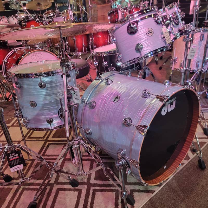 DW Collector's Series 4-piece Shell Pack - Pale Blue Oyster image 1