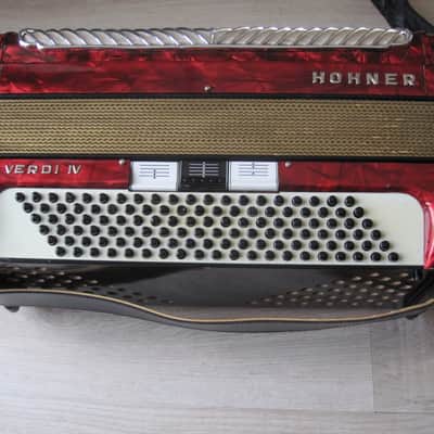 Hohner Verdi IV 120 Bass inkl. Koffer 2000 - rot image 3