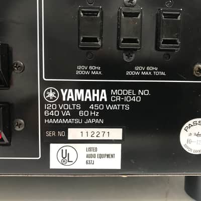 Yamaha CR-1040 Natural Sound Stereo Receiver image 6