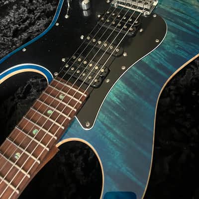 Suhr Standard Waterfall Burl Aqua Blue image 19