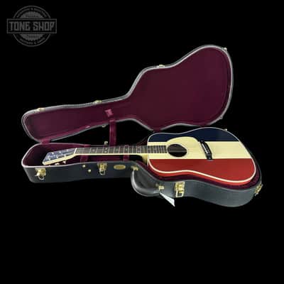 Used Martin Custom Shop Dread Red/White/Blue Sitka/ EIR w/case TSU24307 image 10