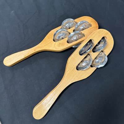 Hand Jingles, Jingle Sticks, Hatheli, Nickel, Quad Row, 9" - MINT image 2