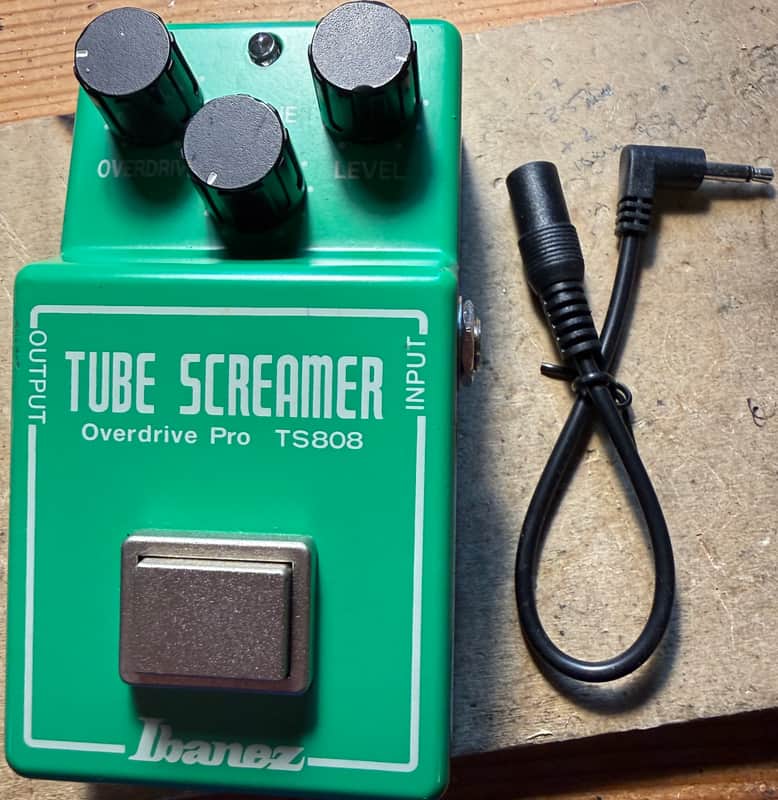 TS808 Reissue Upgraded to original 1980 Specs with an NOS Raytheon 1975 RC4558 IC, Power Jack Adapter