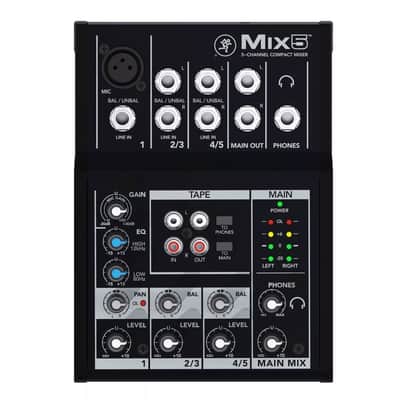 Mackie MIX5 Mixer 5 Channels - Black image 1