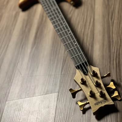 Schecter Stiletto Custom-5 Electric Bass in Natural Satin image 6