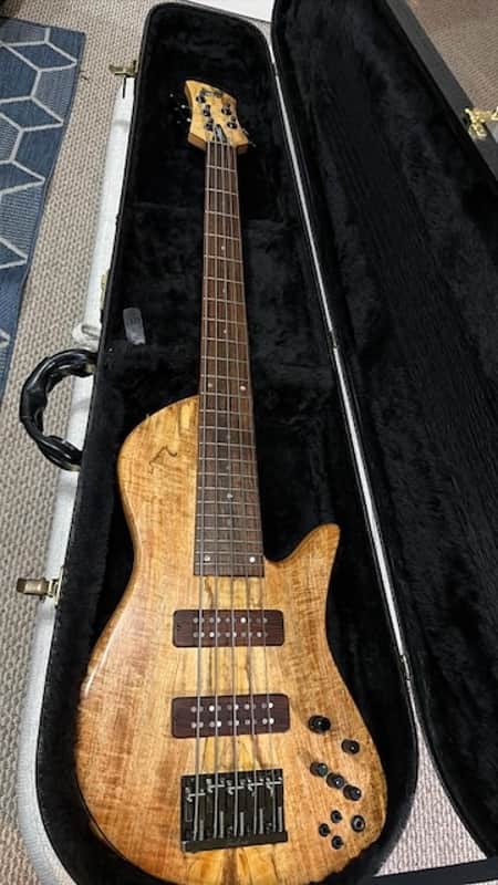 2009 Fodera Emperor II 5 Elite – Spalted Mango Top, NYC Era, Pope Preamp, OHSC image 1