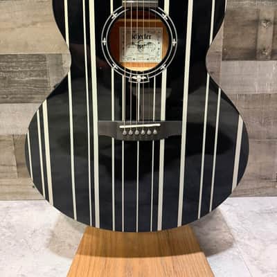 Schecter Synyster Gates Syn AC-GA SC Acoustic Guitar - Gloss Black w/ Silver Pinstripes (3700) image 2