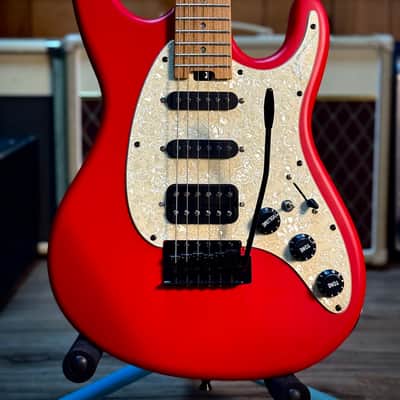 Cordovox Strat Style Electric Guitar - Red satin image 1
