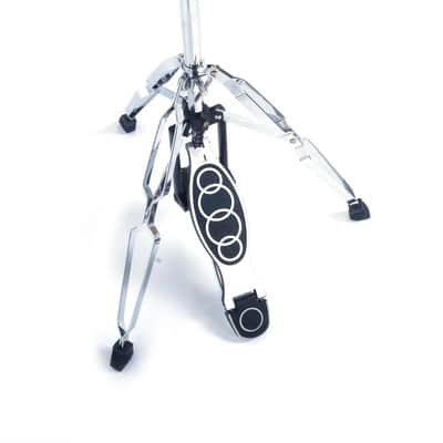 Drum HI-HAT Cymbal Stand Double Braced Chrome High Hat Silver & Black image 3