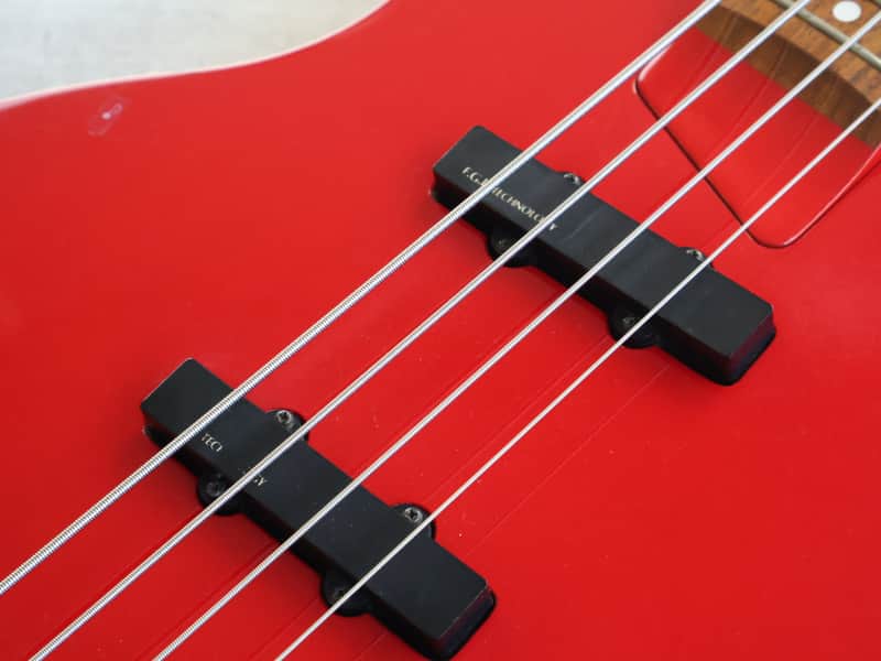 2000's Burny (Fernandes) Japan LSB-80 Active Les Paul Bass (Red