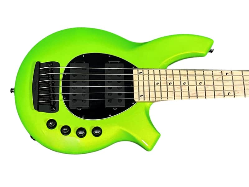 Ernie Ball Music Man Bongo 6 HH, Mantis Green / Maple *IN STOCK* image 1
