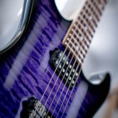 Suhr Standard Thin Burst LE Trans Purple, Roasted Alder, Quilt Maple, IRW, Gold Hardware HH image 4