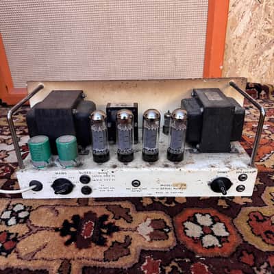 Vintage 1970s Matamp Orange Slave Unit SL100 EL34 Valve Amplifier Head image 11