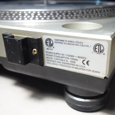Vintage DJ Turntable GEMINI XL-500 II Direct Drive - Pitch +10% + Pitch Bend image 18