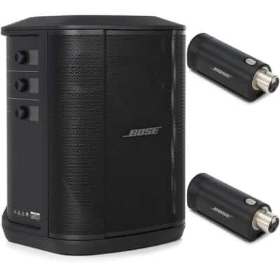 Bose S1 Pro+ Multi-position PA System and Pair of Wireless Mic/Line Transmitters image 1