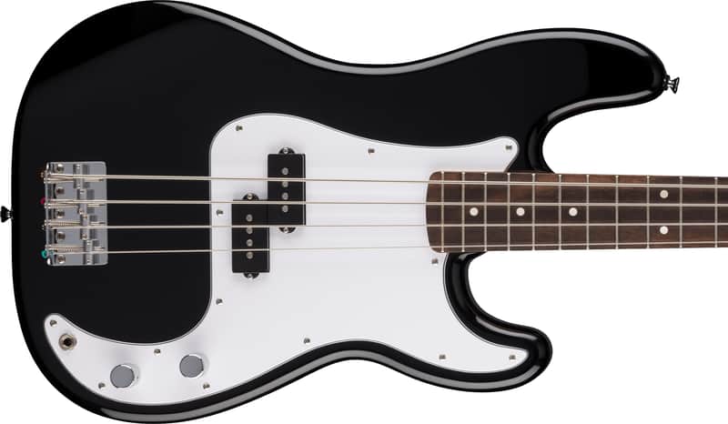 2026 Fender Standard Precision Bass Laurel Fingerboard White Pickguard Black image 1
