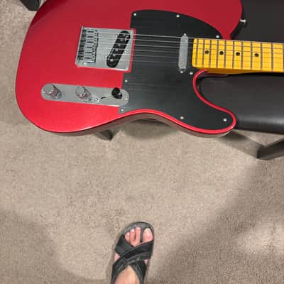 Fender American Ultra II Telecaster with Maple Fretboard 2024 - Present - Sinister Red image 3
