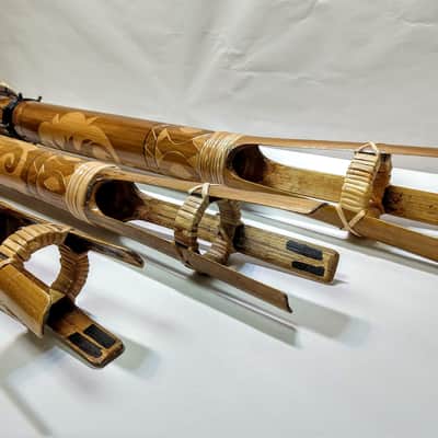 Boo Bam Boobam Bamboo Set of 3 South America Primitive Octobans image 8