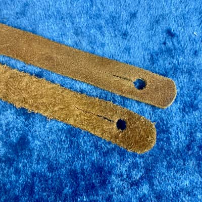 Vintage 1960's Fender Logo Leather Guitar Strap  Strat-Tele  Case Candy image 8