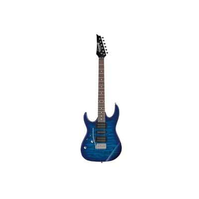 Ibanez Gio Series GRX70QAL Left-Handed Electric Guitar, Rosewood Fingerboard, Transparent Blue Burst image 3
