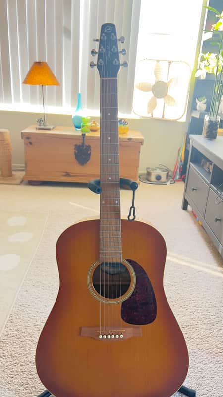 Seagull Seagull Entourage Rustic Acoustic Guitar - Solid Cedar Top - Made in Canada - Serial 029822021109 2008 or newer - Rustic burst finish image 1