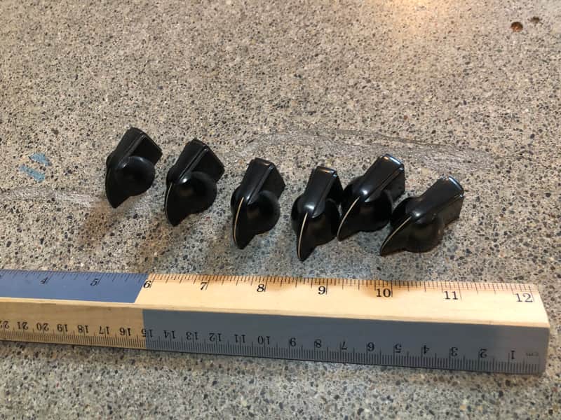 GIANT Chicken Head Knob Daka-Ware / Fender x 6: 1950s - '60s Vintage for Pultec EQ EQP etc., Pro Audio, Control, Etc. image 1