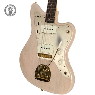 Fender Custom Shop '58 Jazzmaster White Blonde/Aged Shell Pink image 1
