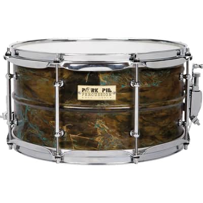 Pork Pie PP7X13PB Patina Brass 7x13" Snare Drum w/ Tube Lugs