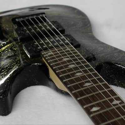 Custom Swirl Painted Laguna LE-50 (Short Scale) Electric Guitar image 11