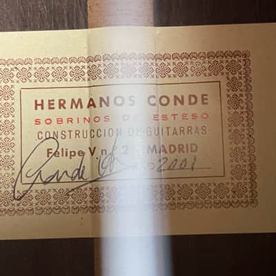 Hermanos Conde Brazilian Media Luna Flamenco Guitar 2001 image 14