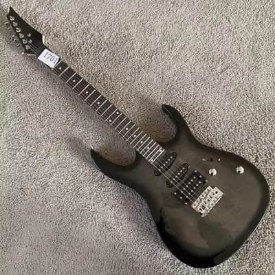 Grey Burst SSH Guitar Tiger Maple Top Basswood Body, Maple Neck image 2