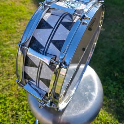 Pork Pie Black & White Snare 5x14 image 19