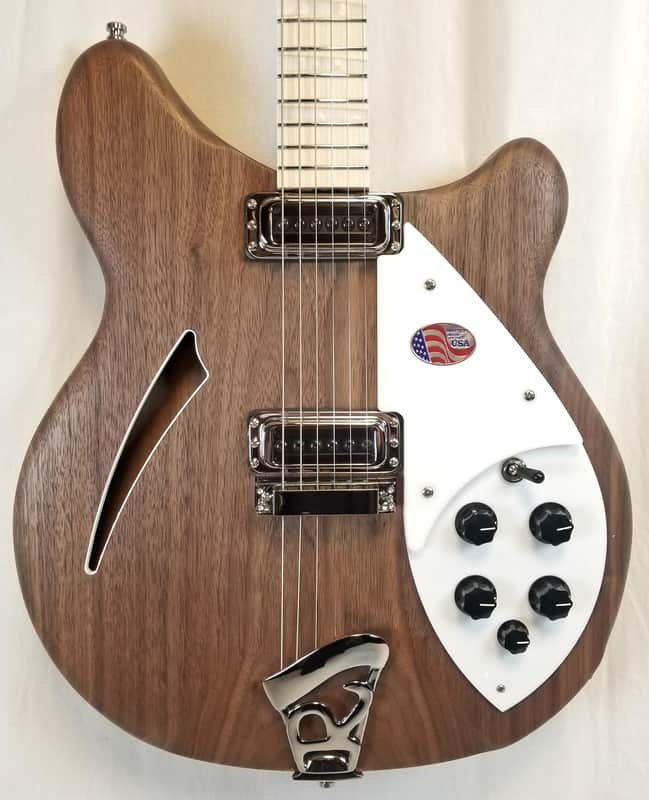 Rickenbacker 360 Deluxe Thinline Semi-Hollow Electric Guitar, Walnut, 21 Fret, Maple FB, Stereo, 360W New! 2023 image 1