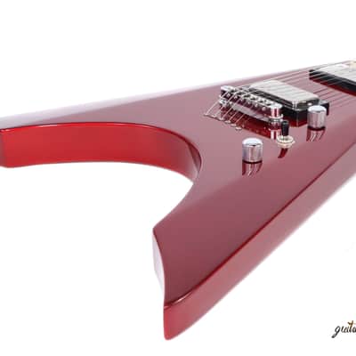 Kramer Nite V Plus Charlie Parra Signature Electric Guitar – Candy Apple Red image 4