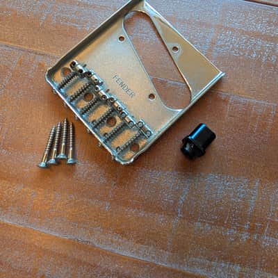 Fender Telecaster Bridge, Screws And Switch Tip Vintage 1970s Parts image 1