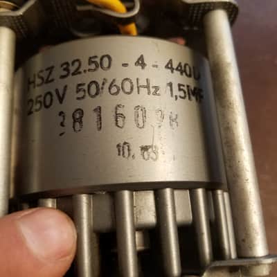 Tandberg 64 Papst Synchronous Motor and Jensen  paper capacitor 1963-1964 - Grey image 2