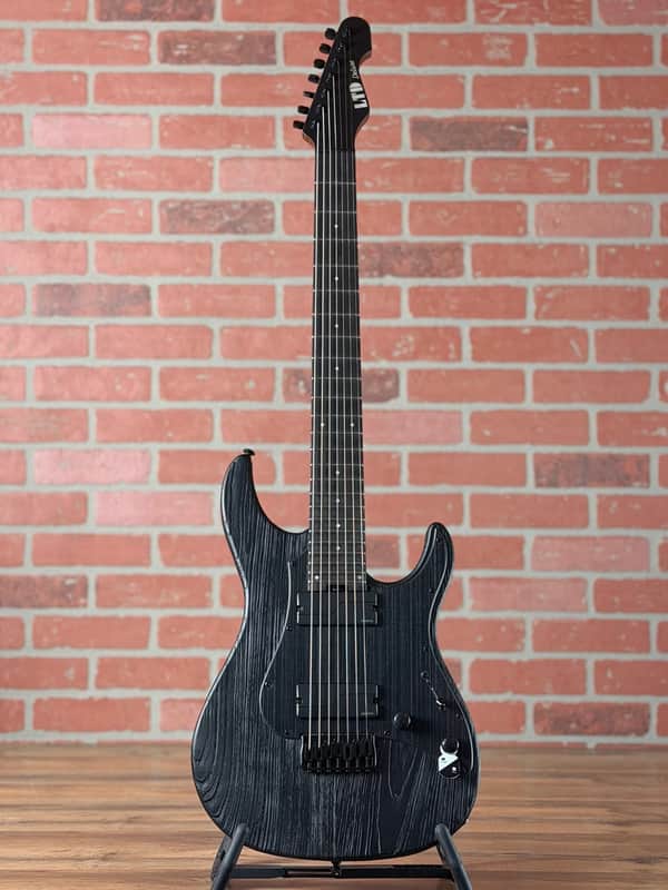 ESP LTD SN-1007HT Baritone 7-String Electric Guitar - Black Blast image 1