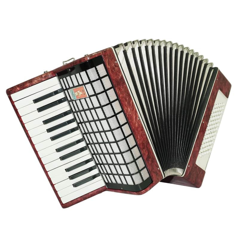 Russian Lightweight Piano Accordion 60 Bass Yunost for Beginners Children Kids, New Straps, Small Concertina Musicales for Study, 2550 image 1
