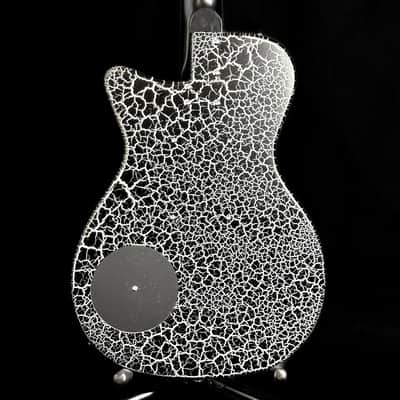 Danelectro Baritone Prototype - Black and White Crackle *USA Small Business* image 5