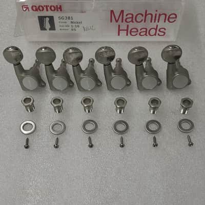 Aged Relic Nickel Gotoh SG381-05 6 in Line Tuners Tuning Machines image 1
