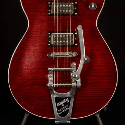 Gretsch G6134TFM-NH Nigel Hendroff Signature Penguin 2022 - Dark Cherry Metallic Flame image 1