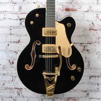 Gretsch - 2003 MIJ 6120B Chet Hollow Body Electric Guitar w/Bigsby - Black - x2688 - USED image 1