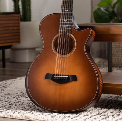Taylor Builders Edition 652ce 12 String Acoustic Electric Guitar-Open Box WHB image 5