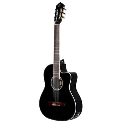 Ortega Family Series Pro Solid Top Acoustic-Electric Nylon Classical Guitar w/ Bag image 3