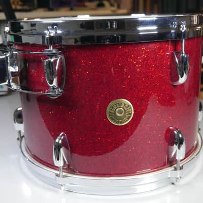 Gretsch USA Custom 4 shell pack - Round Badge - Red Glass - 24" 16" 13" 10" - 2013 image 12