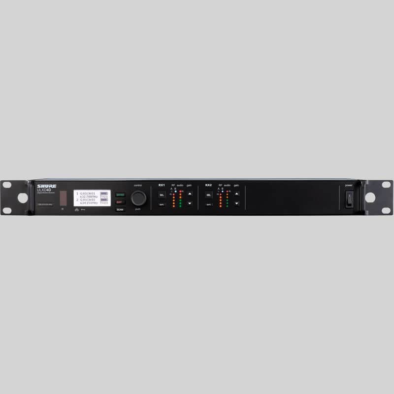 Shure ULXD4D Dual-Channel Digital Wireless Receiver (G50: 470 to 534 MHz) image 1