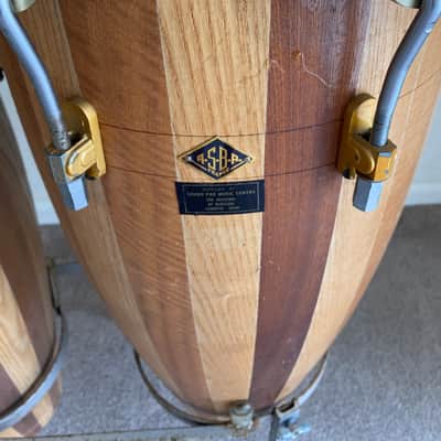 ASBA Tall bongo drums 1980’s - Wood image 3