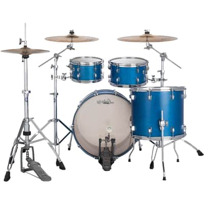 Ludwig Neusonic Rapid MOD2 22" 4 Piece Shell Pack, Satin Royal Blue (LN34204FTXPB) image 6