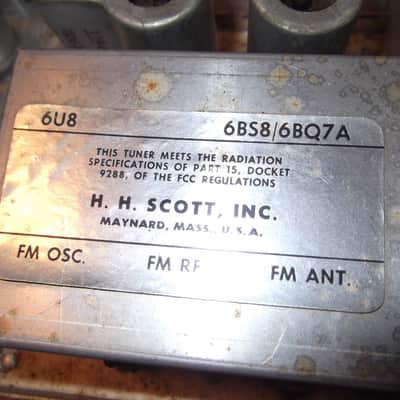 H.H. SCOTT 340 B VINTAGE TUBE STEREO RECIEVER WORKS image 12